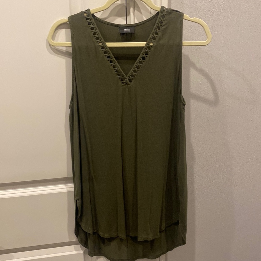 Green tank top
